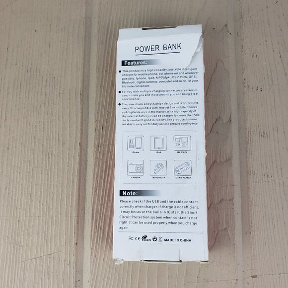 Power Bank External Power Tube NWT - Picture 2 of 2